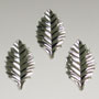 Silver Foil Leaves - 1-1/4