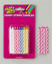 Striped Candles - Pink - Blister Card
