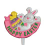 Happy Easter Rabbit & Egg Picks