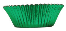 Bake Cups - Green Foil - Cupcake Size