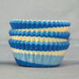 Bake Cups- Blue Swirl - Small 1-3/8