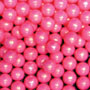 Candy Beads- 1 Lb Pearl Bright Pink