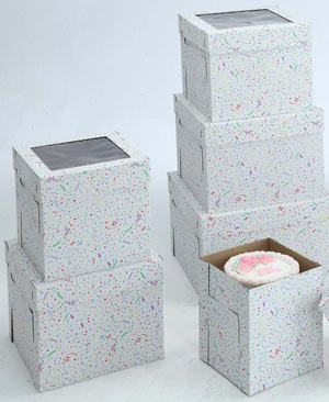 Party Print Cake Boxes - 14