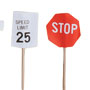 Paper Traffic Sign Picks