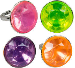 Rings with Assorted Colored Gems