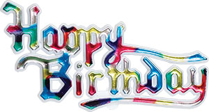 Happy Birthday Rainbow Plaque