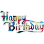 Happy Birthday Rainbow Plaque