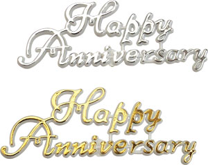Happy Anniversary - Gold & Silver Asst.