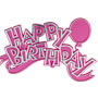 Happy Birthday Balloon Plaque Asst.