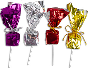 Gift Box Picks - Asst. Metallic Colors - Top Tied