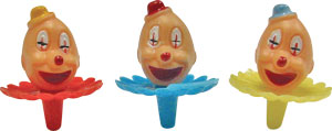 Clown Head Picks - Small - Pl.