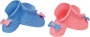 Baby Shoes w/ Bows - Pink & Blue Asst