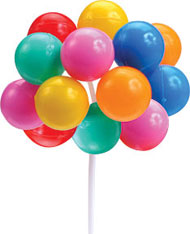 Balloon Picks - Std-Primary Colors