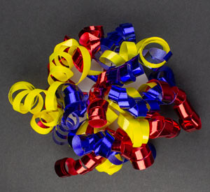 Ribbon Bursts - Primary Colors