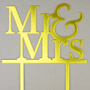Mr. & Mrs. Gold Topper