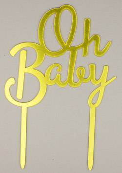 Oh Baby Gold Topper