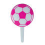 Soccer Ball Picks - Pink & White