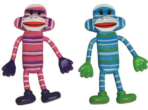 Sock Monkeys! Bendable 3.5