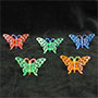 Butterfly Clips - Asst Laser Colors
