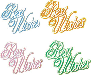 Best Wishes Plaque - Asst.