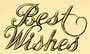 Best Wishes Script - Foil