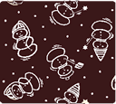 Transfer - Snowmen - White