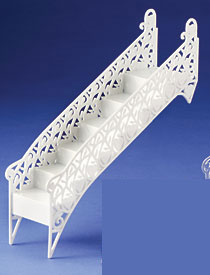 Heart Stairway - 6 Steps - White
