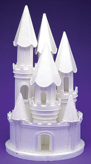 Castle #8 w/Door - White