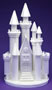 Castle #9 w/Steps - White