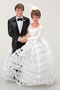 Bride & Groom W/Lace Dress