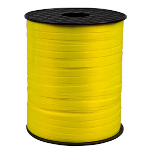 Shiny Curling Ribbon - Hot Yellow