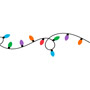 Printed Curling Ribbon - Twinkling Lights