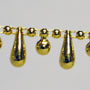 Tear Drop String Of Pearl - Gold