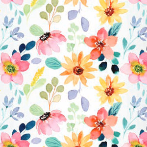 Watercolor Floral Cello - 40