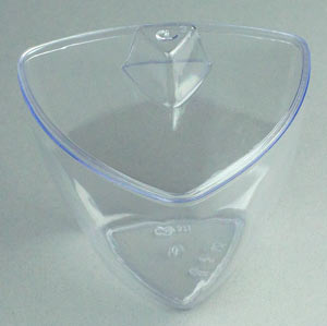 Disposable Cups - 3-Sided Bowl W/ Handled Lid
