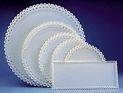 Lacy Plates - White - 11.5