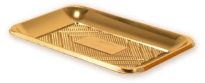 Gold Pastry Trays - 23.5 x 16 cm