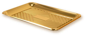 Gold Pastry Trays - 32 x 22 cm