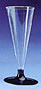Champagne Flute w/Black Base
