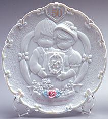 P/M 50th Anniversary Plate w/Stand