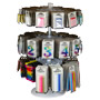 Countertop Spin Rack Loaded - Rainbow Metallic #s