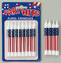 USA Flag Birthday Candles