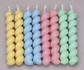Twister Candles - Pastel Colors
