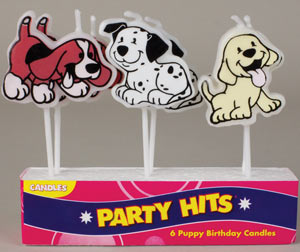 Puppy Candles Asst.