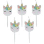 Glitter Unicorn Candles On Picks