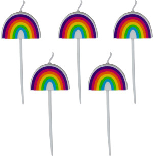 Rainbow Candles On Picks