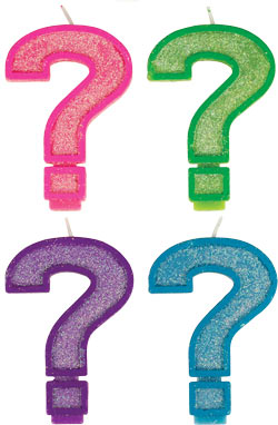 Glitter Number Candles - ?