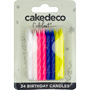 Spiral Candles- Multi- Blister Card