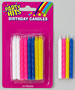 Spiral Candles- Multi- Blister Card