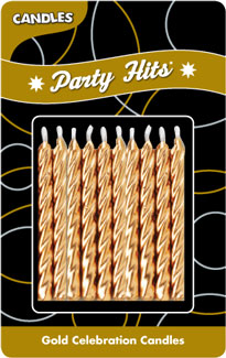 Gold Birthday Candles